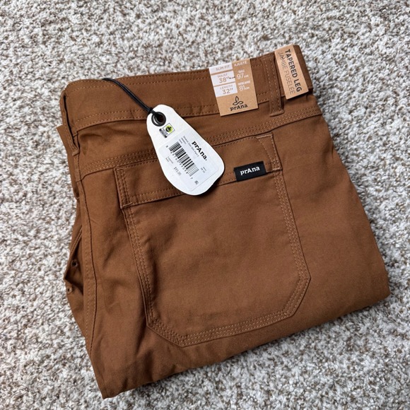 Prana Other - PrAna 38x32 Tapered Leg Stretch Zion Slim‎ Fit Pants Brown Cargo Performance New